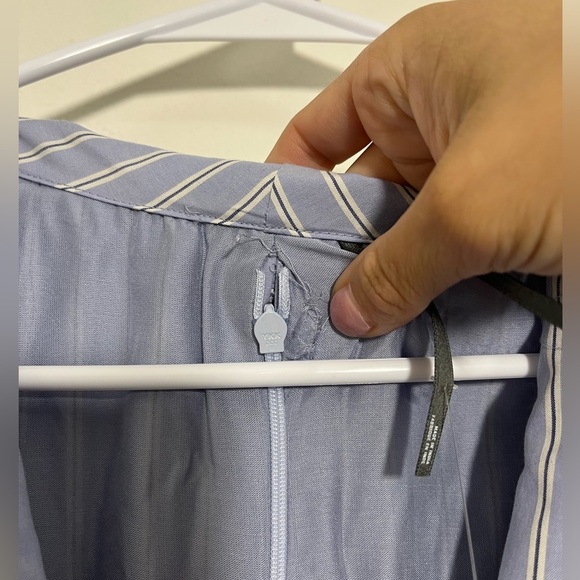 By Anthropologie Short-Sleeve V-Neck Pleated Midi Dress - Picture 8 of 10